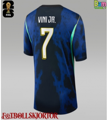 Brasilien Vinicius Junior #7 Bortatröja Dam VM 2026 Kortärmad